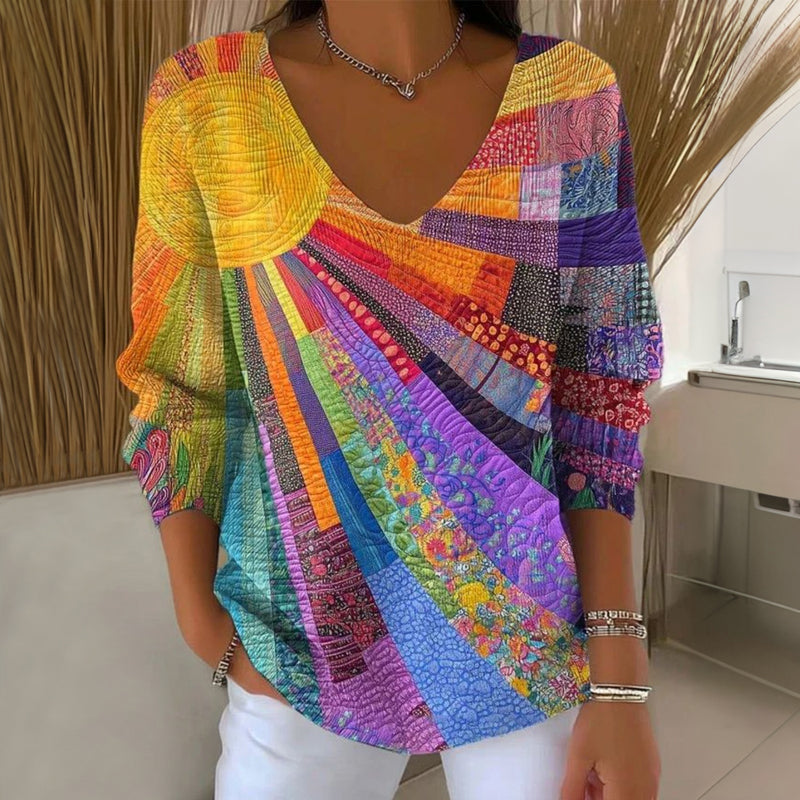 ווסרה – טי-שירט ג'רזי עם צווארון V