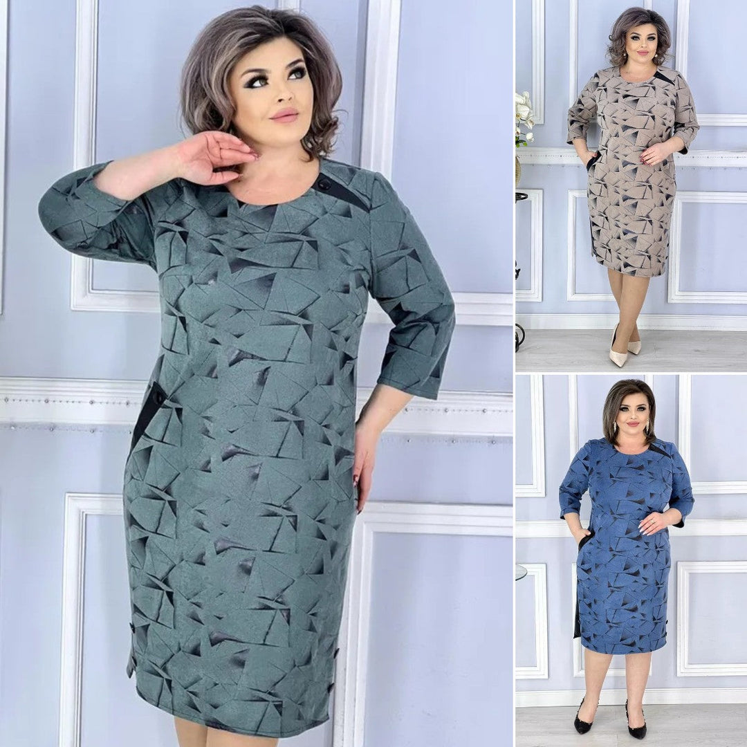 שמלת A-Line מודפסת של סלורה