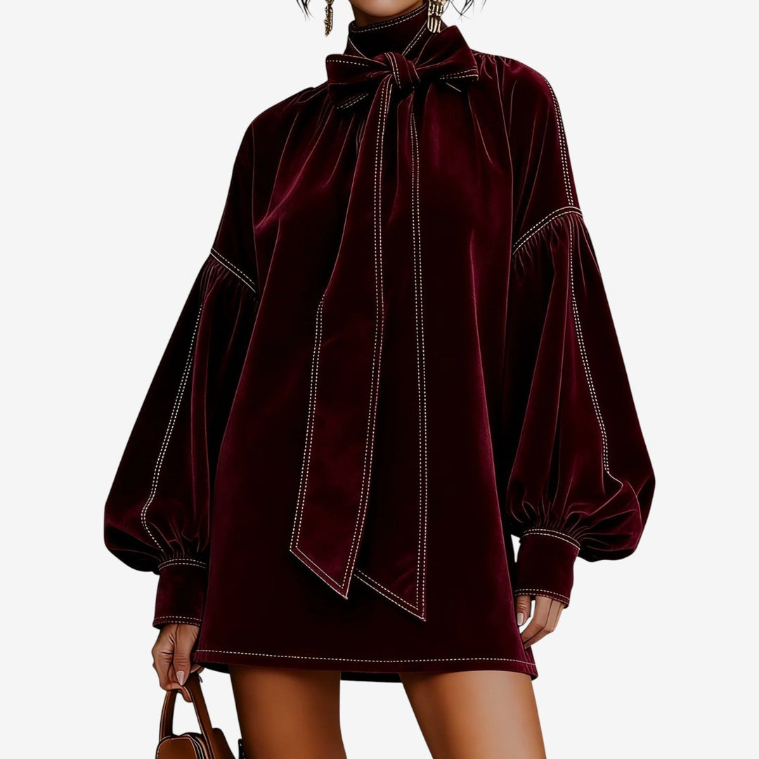 Trelawney - שמלת קטיפה רכה ואלגנטית