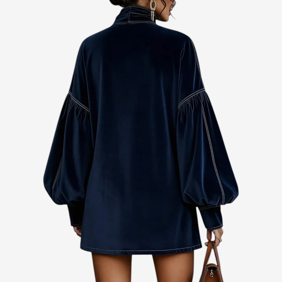 Trelawney - שמלת קטיפה רכה ואלגנטית