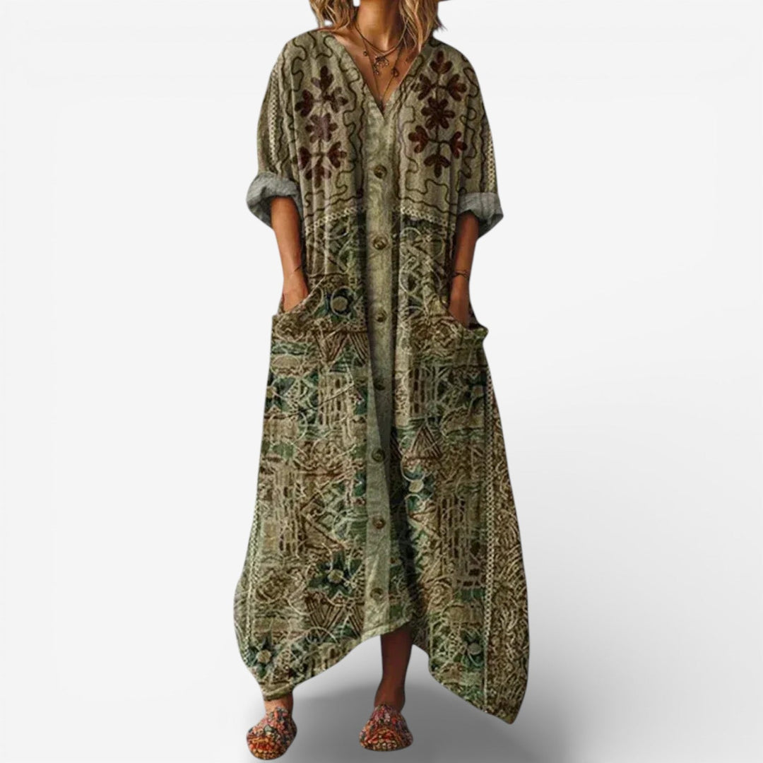 Montego - שמלת מקסי רכה ואוורירית