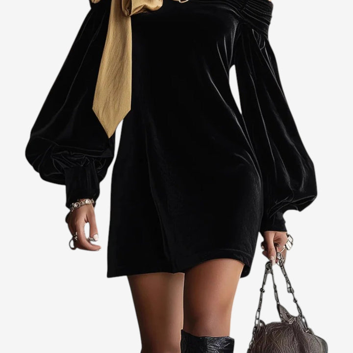 Aldowicz - שמלה אסימטרית רכה ונוגעת