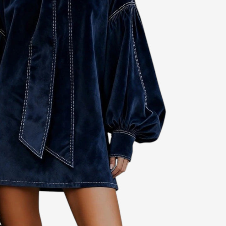 Trelawney - שמלת קטיפה רכה ואלגנטית